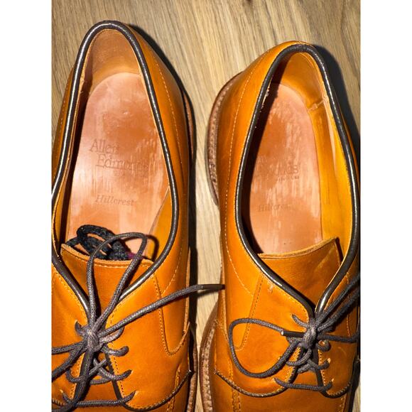 Allen Edmonds Hillcrest Brown Leather Oxford Derby Dress - size 9.5 - X7 main image 11